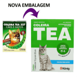 Coleira Anti pulgas para Gatos Tea König 33 cm