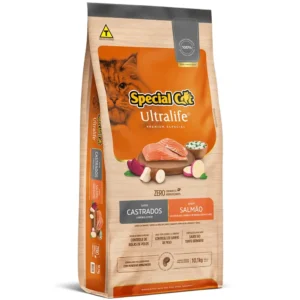 Ração Special Cat Ultralife Gatos Castrados Salmão e Arroz 10,1kg