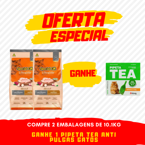 Ração Special Cat Ultralife Gatos Castrados Frango e Arroz