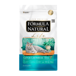 Ração Fórmula Natural Life Gatos Castrados Salmão 7 Kg