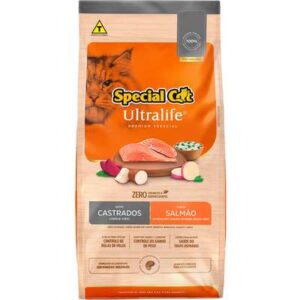 Ração Special cat Ultralife salmão gatos castrados