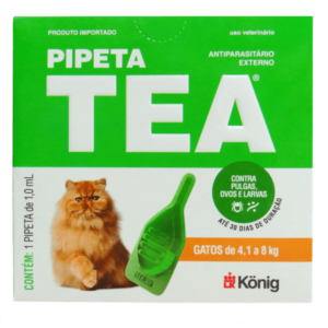 Antipulgas Pipeta para Gatos 4 a 8 kg Tea