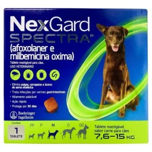 NexGard Spectra para Cães de 7,6 a 15kg 