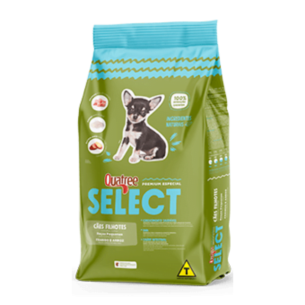 Ração Quatree Select Cães Filhotes Raças Pequenas 3kg