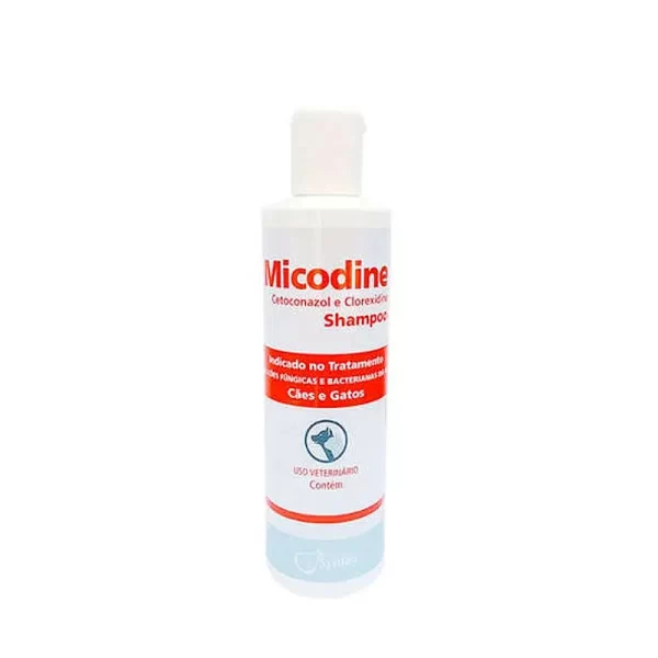 Micodine Shampoo 225ml - Previne e trata afecções de pele; - Tem ação fungicida, antimicrobiana e antisséptica, - Não resseca o pelo do pet.