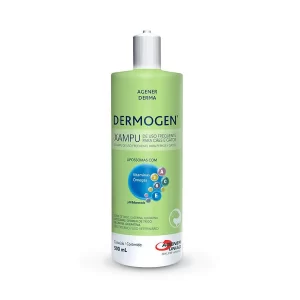 Shampoo Dermogen 500 ml é um shampoo de uso frequente base de germe de trigo, glicerina, queratina e lipossomas.