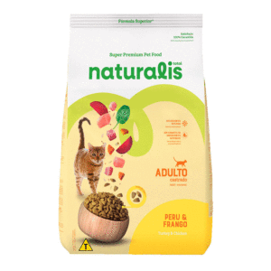 Ração Naturalis para Gatos Castrados Peru e Frango 7.5kg