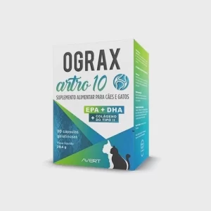 Ograx Artro serve para auxiliar no tratamento e prevenção de artroses, além de diminuir as dores articulares em pets.