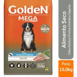 Ração Golden Mega Cães Adultos Frango e Arroz 15 Kg