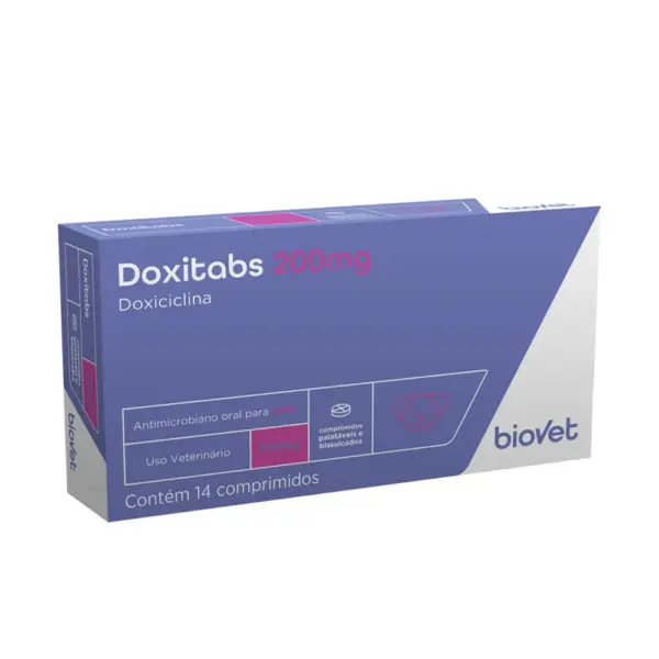 Doxitabs 200mg para Cães e Gatos