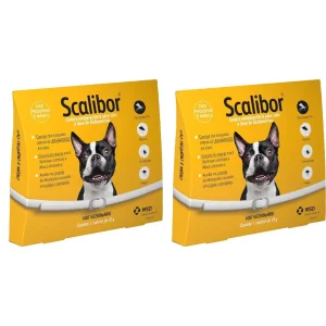 2 Coleira Scalibor P 48cm - Oferta especial