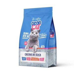 Areia Sílica Sanitária Grossa Cristal Em Gel Good Cat 1,6 Kg