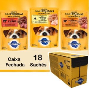 Caixa Pedigree Sachê Caixa 18 unidades