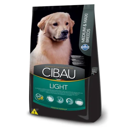 Ração Cibau Light Medium e Maxi Breeds 12kg