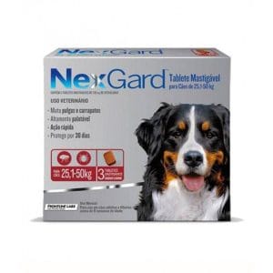 Nexgard para Cães de 25 a 50kg 3 comprimidos