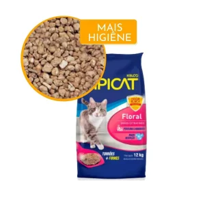 Areia Sanitária Pipicat Perfumada Floral 4kg