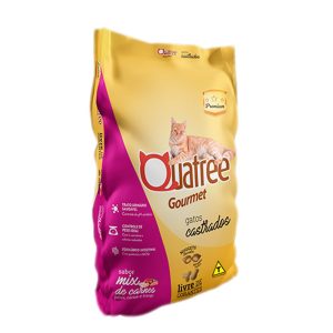 Ração Quatree Gourmet Gatos Castrados Mix de Carnes com Nuggets 10,1kg