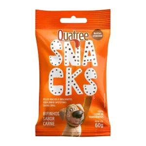 Quatree Snacks Bifinhos Carne para Cães 60gr