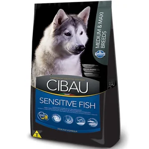 Ração Cibau Sensitive Fish Medium e Maxi Breeds 12kg 