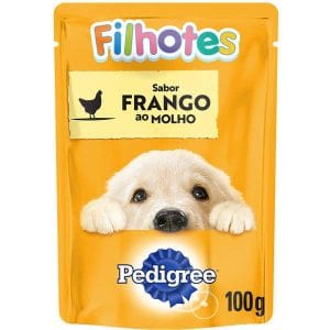Caixa Pedigree Sachê Vital Pro para Cães Filhotes Sabor Carne 100g 18 unidades
