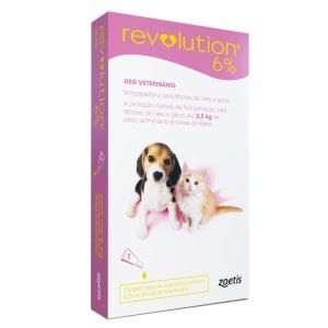 Revolution 6% para Cães e Gatos até 2,5 kg 