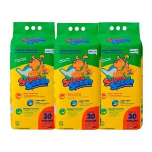 Kit 3 Tapetes Higiênico Cães Super Secão Petix 30 Unidades