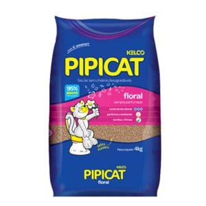 Areia Higiênica Pipicat Perfumada Floral 12kg