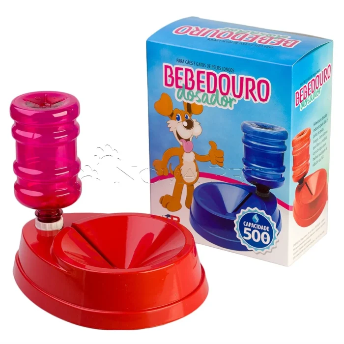 Bebedouro Pelo Longo com Garrafa 1000ml