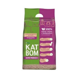Granulado Higiênico Katbom Tradicional Para Gatos - 6 Kg