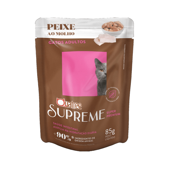 Ração Úmida para Gatos Quatree Supreme Peixe 85g