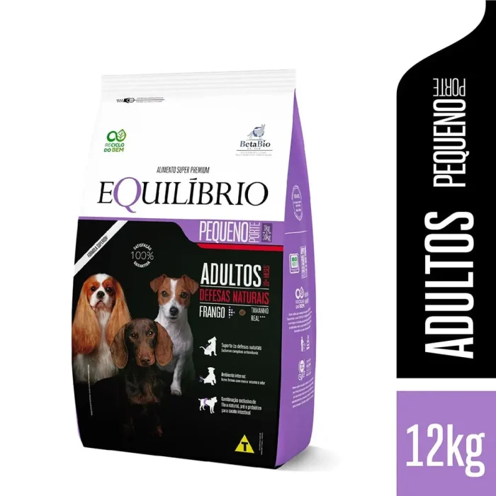 Ração Equilíbrio Raças Pequenas Cães Adultos 12kg