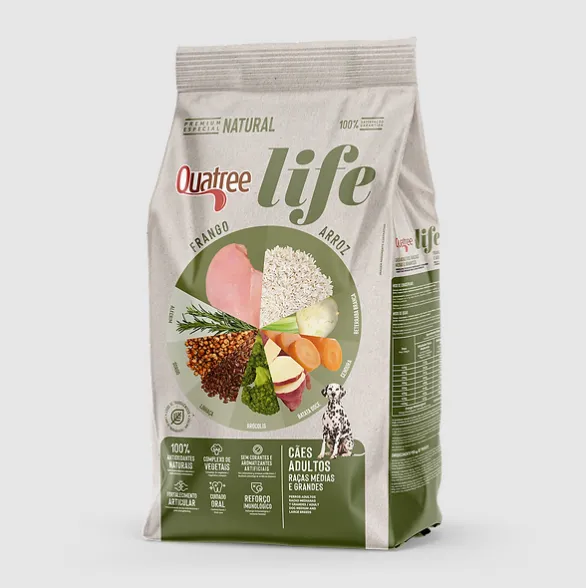 Ração Quatree Life Raças Médias e Grandes Adulto 15kg