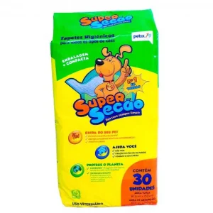 Tapete Higiênico Cãe Super Secão Petix 30 Unidades