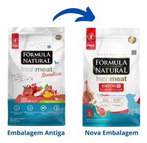Ração Fórmula Natural Fresh Meat Cães Sensitive Mini e Pequeno Porte 2,5kg