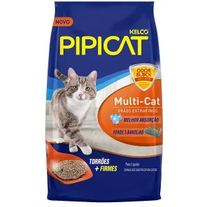 Areia Higiênica Pipicat MultiCat 4kg